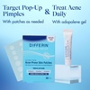 Differin Acne Fighter Pack, Differin Gel Retinoid Acne Treatment For Face with 0.1% Adapalene, 15g Tube + Salicylic Acid Pimple Patches, 36 Count, Designed for Pimple and Acne-Prone Skin