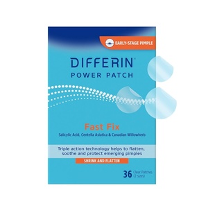 Differin Acne Patches, Pimple Patches for Acne Prone Skin, Formulated with Salicylic Acid and Centella, Fast Triple Action Power Patch for Day & Night, Dermatologist Tested, 36 Count(36 Count (Pack of 1))